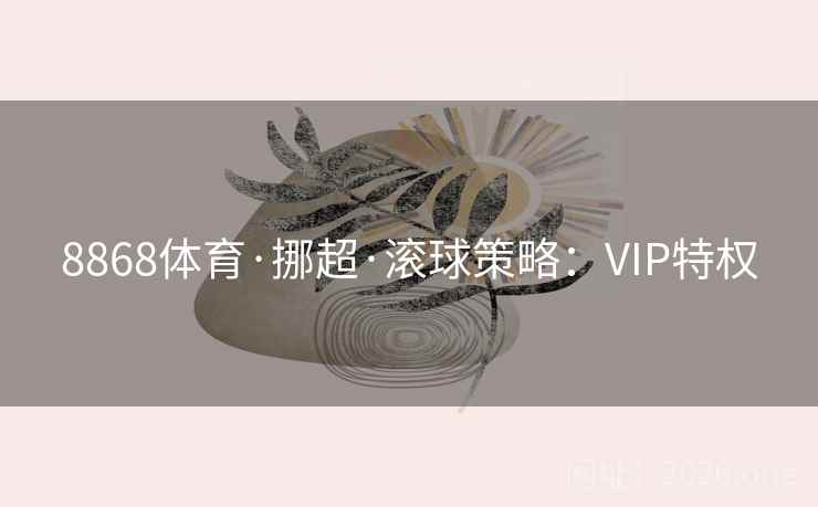 8868体育·挪超·滚球策略:VIP特权