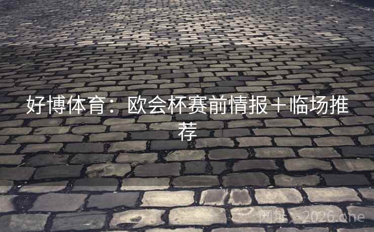 好博体育:欧会杯赛前情报+临场推荐