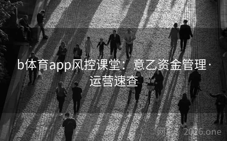 b体育app风控课堂:意乙资金管理·运营速查